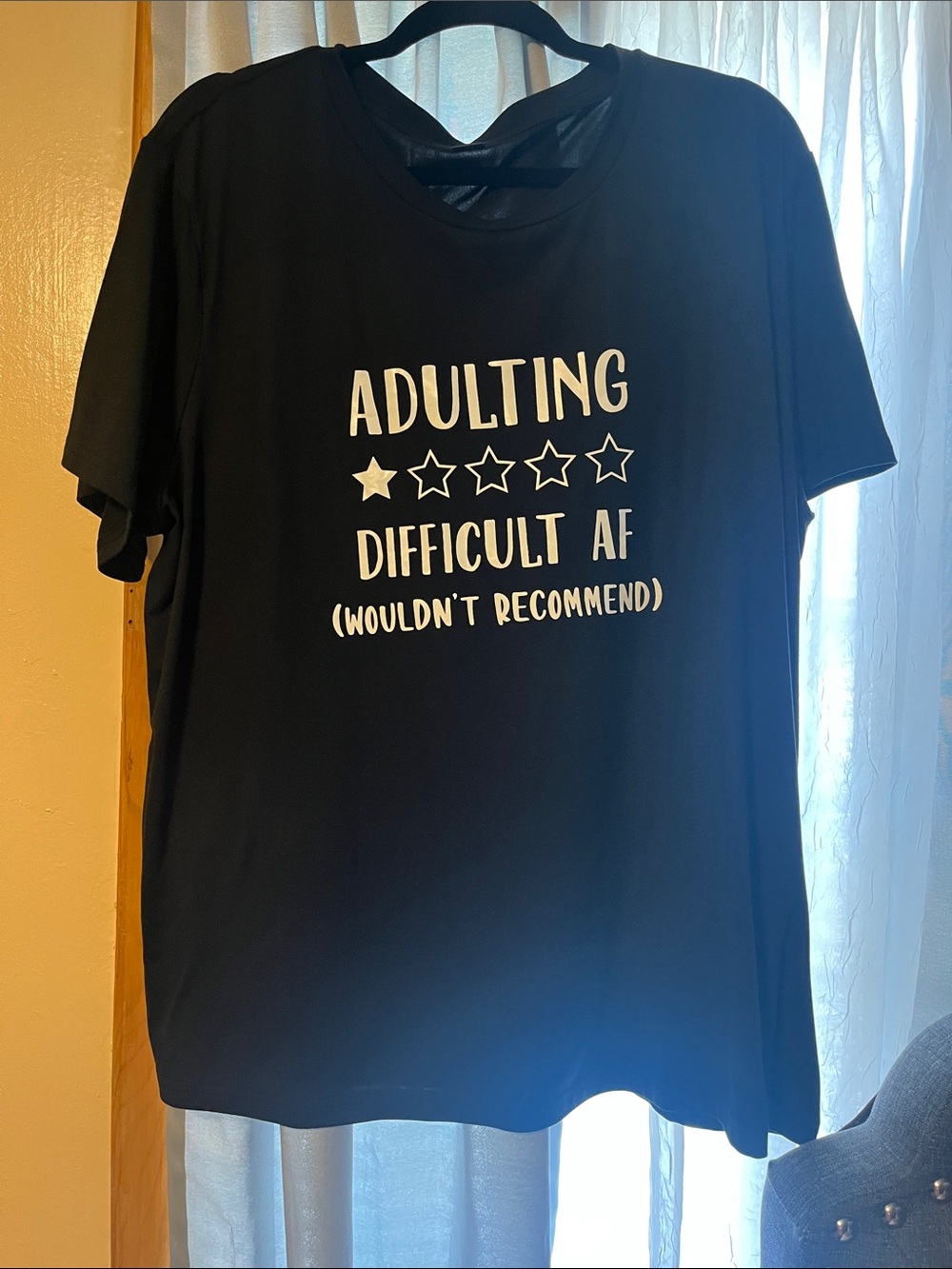 Adulting Difficult AF Graphic Tee - Black & White 5/$20